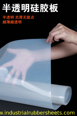 0.5mm-50mm High Temp Silicone Rubber Sheet 300% Elongation Black