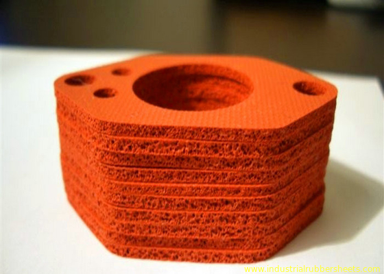 Hot Resistant Silicone Sponge Gasket , Silicone Foam Gasket ROHS / FCC / SGS