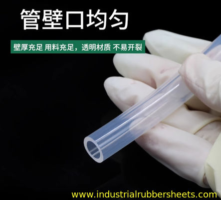 Customized Extrusion Process Clear Silicone Tube Smooth Surface