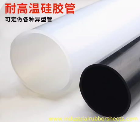 ท่อซิลิโคนสีดำที่ปรับแต่งได้ Oem / Odm Round