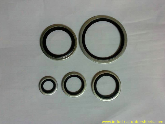 แผ่นยางอุตสาหกรรมสีดำถูกผูกมัด Dowty Bsp Seal ขนาดมาตรฐาน