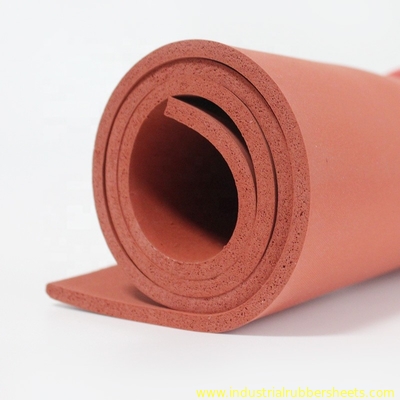 Close Cell Silicone Sponge Rubber Sheet 10-40 Shore A 0.5-1.0g/cm3