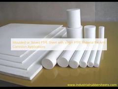 แผ่น PTFE แบบขึ้นรูปหรือ Skived พร้อมวัสดุ PTFE บริสุทธิ์สำหรับการใช้งานป้องกันการกัดกร่อน