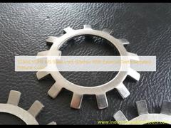 แหวนล็อคเหล็ก SS304 SS316 MS พร้อมฟันเลื่อยด้านนอก, สีธรรมชาติ