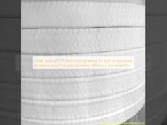 การบรรจุ PTFE การปิดผนึกที่ดีได้รับการออกแบบทางวิศวกรรมเพื่อให้ทนต่ออุณหภูมิสูงทำให้มั่นใจถึงประสิทธิภาพการปิดผนึกและความน่าเชื่อถือสูงสุด