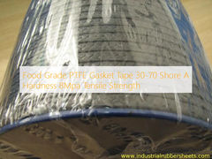 เทปปัด PTFE เกรดอาหาร 30-70 Shore A ความแข็ง 8Mpa ความแข็งแรงในการดึง
