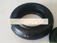 สีดํา NBR ยางยางยางสําหรับอุตสาหกรรมเหล็ก ความแข็งแรงในการดึง 8 - 12Mpa