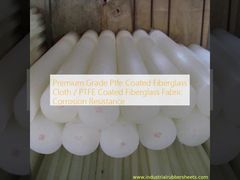 ผ้าไฟเบอร์กลาสเคลือบ Ptfe เกรดพรีเมี่ยม / ความต้านทานการกัดกร่อนของผ้าไฟเบอร์กลาสเคลือบ PTFE