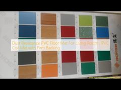 เสื่อปูพื้น PVC กันฝุ่นสำหรับห้องนั่งเล่น, เสื่อขด PVC พร้อมแผ่นรองด้านหลังที่แข็งแรง