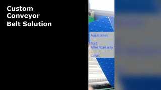 สายพานลำเลียงสีขาวแบบกำหนดเองสำหรับการขนถ่ายวัสดุ