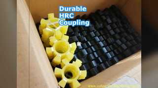 ข้อต่อเพลาอุตสาหกรรม HRC สีดำ 8Mpa 70-90A