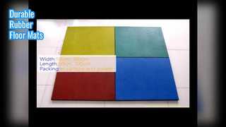 แผ่นยางปูพื้นลายไม้ทนทาน หนา 10-50มม