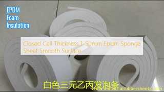 แผ่นฟองน้ำ EPDM ฉนวนผิวเรียบ
