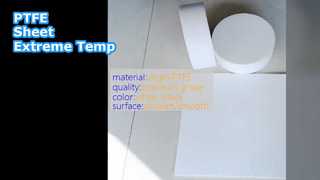 แผ่น PTFE 20-30Mpa อุณหภูมิสูงสีขาวดำ
