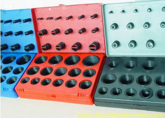 Standard Size Silicone Rubber Washers O Ring Kit with 70 Shore A Hardness and ISO3601, AS568A, DIN3771, JIS B2401 Compliance