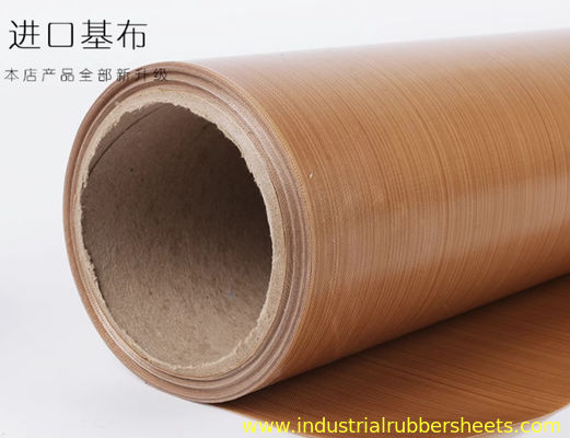 High Temperature Resistant PTFE Coated Fiberglass Fabric with 200%-320% Elongation At Break and Non Stick Surface