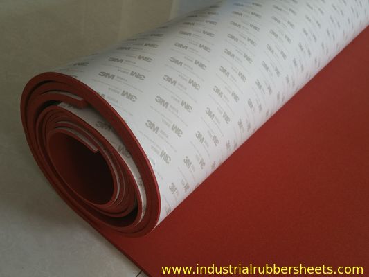 High Heat Resistant Silicone Sponge Sheet with Adhesive 3M Tape Backing and Close Cell Structure