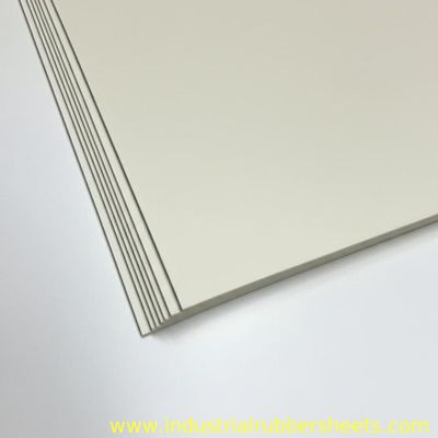 White Color Food Grade NBR Rubber Sheet with 70 Shore A Hardness for Industrial Use