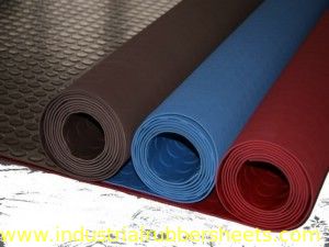 1-1.5m Width Round Button Industrial Rubber Sheet with Impression Fabric Bottom for Anti-slip Flooring