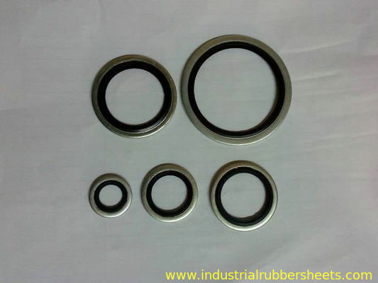 แผ่นยางอุตสาหกรรมสีดำถูกผูกมัด Dowty Bsp Seal ขนาดมาตรฐาน