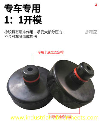 แผ่นยางแม่แรงรถยนต์สีดำที่ได้รับการรับรอง ISO9001 สำหรับการดูดซับแรงกระแทกและการปกป้องสี
